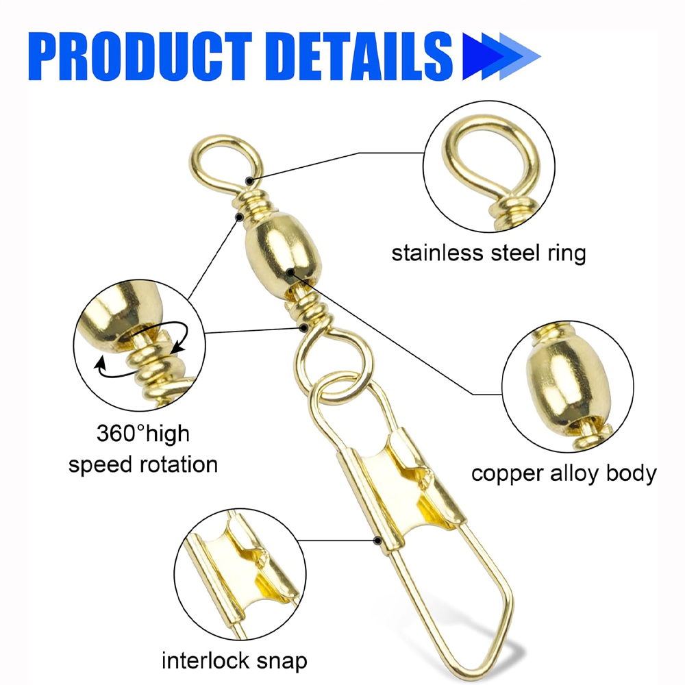 50 Uds. Barril de pesca dorado - Fishing Equipment Cheap reseña y precio