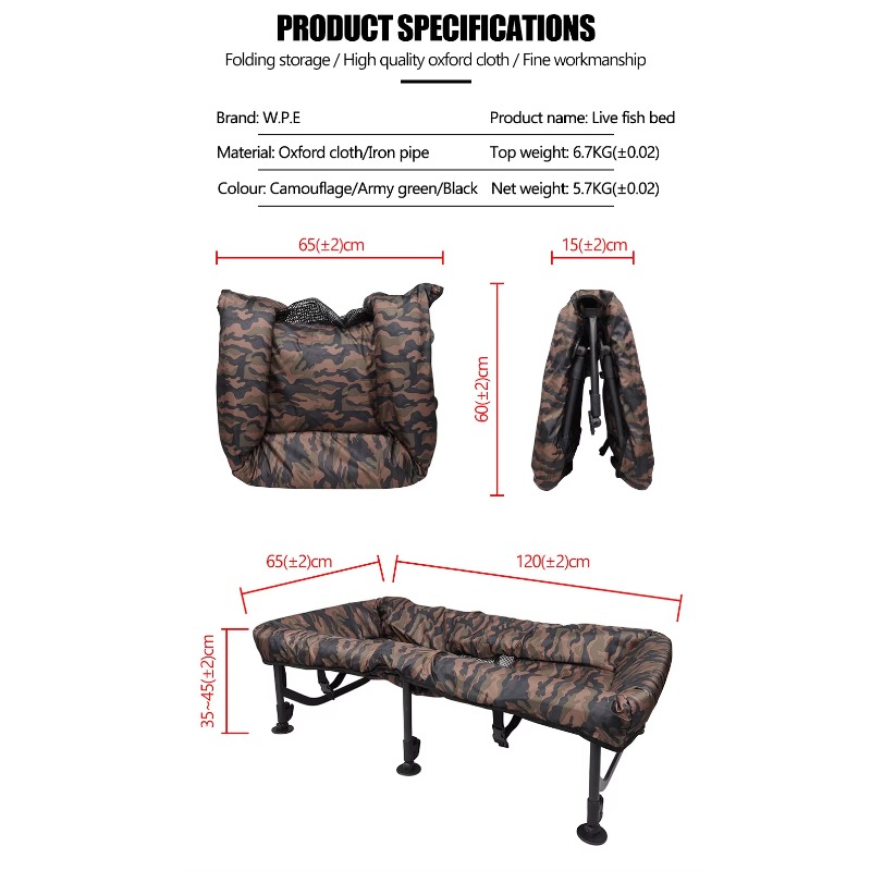 Cuna para carpas de tela Oxfor - Fishing Equipment Carp reseña y precio